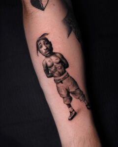 tatouage - 2pac - microrealisme - montpellier