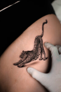 tatouage - leopard - animal - montpellier - neokrypte